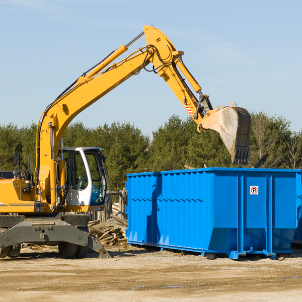 what are the rental fees for a residential dumpster in Broomall